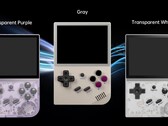 La RG35XX d'Anbernic sera disponible en trois coloris qui rappellent les consoles Nintendo classiques. (Image source : Anbernic)