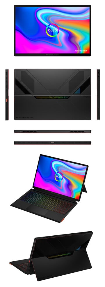 Le OneXPlayer Super X avec refroidissement par air. (Source de l'image : One-Netbook)