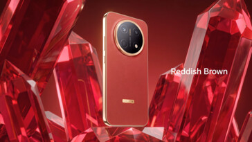 L'Honor X9e Pro en brun rougeâtre.