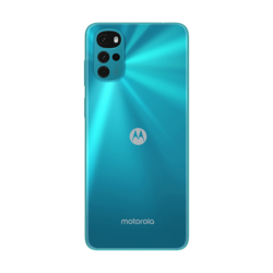 Moto G22 en bleu iceberg