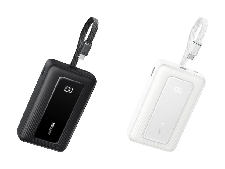 Les versions noire (à gauche) et blanche (à droite) de l'Anker Zolo Power Bank (20K, 45W) (Image source : Anker)