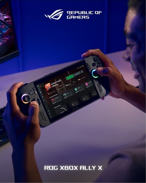 Publicité Facebook Asus ROG Xbox Ally X Italian (Image source : Asus Republic of Gamers Facebook)