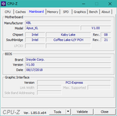 Acer TravelMate X3410 - CPU-Z : carte-mère.