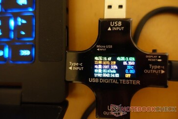 ...jusqu'à un maximum de ~70W.