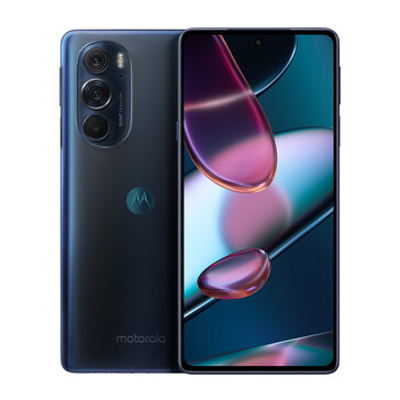 Le Moto Edge X30 en noir fantôme. (Image source : Motorola)