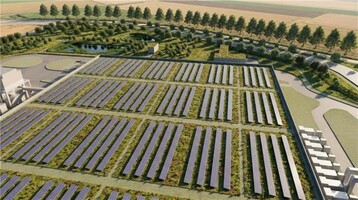 Le système photovoltaïque prévu sur le toit du centre de données ne pourra probablement couvrir qu'une fraction des besoins énergétiques.