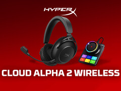 Le casque sans fil HyperX Cloud Alpha 2 est livré avec une station de base. Photo : une photo promotionnelle de l&#039;ensemble. (Source de l&#039;image : HP - édité)