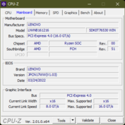 CPU-Z : Carte mère