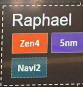 AMD Raphael sera basé sur Zen 4 et disposera d'un iGPU Navi 2. (Image Source : @sepeuwmjh sur Twitter)