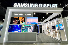 Une vitrine de produits OLED. (Source : Samsung)
