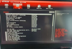 BIOS MSI Vector GP76 : déverrouillé