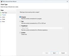 Choisissez un programme