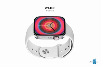 Apple Rendu conceptuel non officiel de la Watch Series 7. (Image source : PhoneArena)