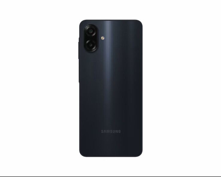 Le Samsung Galaxy M07 est disponible dans un seul coloris noir (Source de l'image : Samsung)