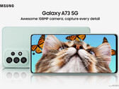 Le Galaxy A73 5G est le cinquième smartphone Galaxy de la série A annoncé ce mois-ci. (Image source : Samsung)