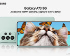 Le Galaxy A73 5G est le cinquième smartphone Galaxy de la série A annoncé ce mois-ci. (Image source : Samsung)