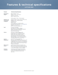 Dell Latitude 9420 - Spécifications - suite (Source de l'image : Dell)