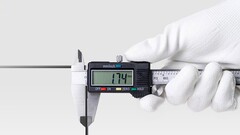 Le menton de l'écran du Meizu 21, mesuré. (Source : Meizu)