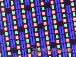 Un réseau de sous-pixels très net, sans problème de granulation