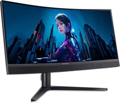 Le Predator X34 V3 délivre jusqu'à 1 000 nits en mode HDR grâce à ses zones de rétroéclairage Mini LED. (Source de l'image : Acer)