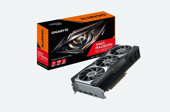 Le Gigabyte Radeon RX 6800 XT. (Source de l'image : Gigaoctet)