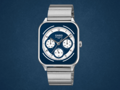 Les montres de la série MTP-M307D de Casio (MTP-M307D-2BV sur la photo) sont dotées de trois cadrans encastrés. (Source de l'image : Casio, édité)