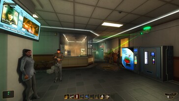 Illustration : une capture d'écran du jeu Deus Ex : Human Revolution - Director's Cut.