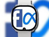 La smartwatch de Facebook pourrait finir par avoir une encoche d'affichage pour une caméra frontale. (Image source : Bloomberg/Facebook/Meta - édité)