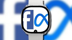 La smartwatch de Facebook pourrait finir par avoir une encoche d&#039;affichage pour une caméra frontale. (Image source : Bloomberg/Facebook/Meta - édité)