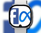 La smartwatch de Facebook pourrait finir par avoir une encoche d'affichage pour une caméra frontale. (Image source : Bloomberg/Facebook/Meta - édité)