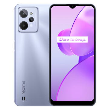 Realme C31 - Argent clair. (Image source : Realme)