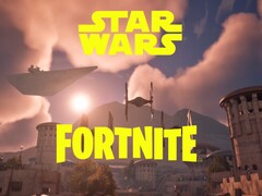 La bannière de Star Wars et de Fortnite est affichée