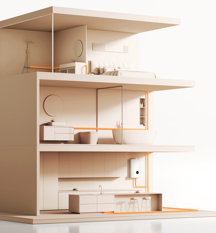 Le chargeur à trois ports GaN 67W de Xiaomi. (Source de l'image : Xiaomi)