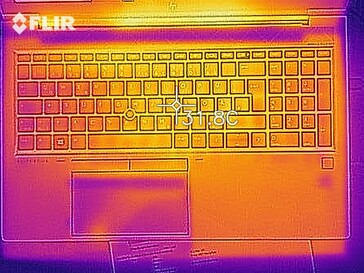 Image thermique EliteBook 855 G7 au repos (haut)