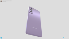 Un nouveau modèle FE de Galaxy S21. (Source : Evan Blass via SketchFab)