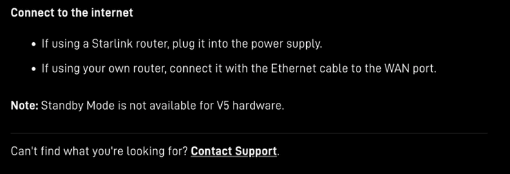 La nouvelle antenne parabolique résidentielle V5 de Starlink ne prend actuellement pas en charge le mode veille.