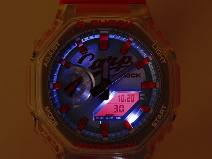 La Casio G-Shock 2026 x Hiroshima Toyo Carp GA-2100X (Source de l'image : magasin Hiroshima Toyo Carp)