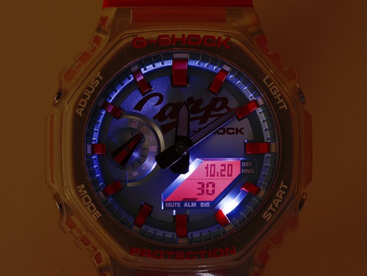 La Casio G-Shock 2026 x Hiroshima Toyo Carp GA-2100X (Source de l'image : magasin Hiroshima Toyo Carp)