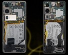 Les Sony Xperia 1 VI (à gauche) et Xperia 1 V (à droite) montrent l'espace occupé par la batterie. (Source de l'image : WekiHome/Unsplash - édité)