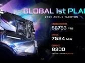 Gigabyte affirme que son nouveau mobo bat des records. (Source : Gigabyte)