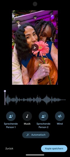 L'Audio Magic Eraser supprime les bruits parasites des vidéos.