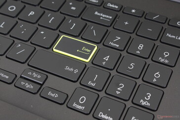 La touche Entrée colorée est une caractéristique superficielle introduite pour la première fois sur les modèles VivoBook 2020
