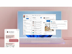 Capture d'écran présentant la fonctionnalité Windows 11 Phone Link. (Source de l'image : Microsoft)