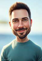 Image générée avec Portrait Studio AI en mode "dessin animé 3D".