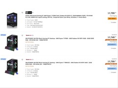 Des PC pré-construits équipés de Radeon RX 9070 et 9070 XT ont été listés sur Newegg. (Source de l'image : @Olrak29_ via X)
