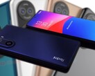 Un rendu de concept réalisé par un fan du Redmi K50 Pro présente un boîtier de caméra similaire à celui du Huawei P50 (arrière-plan). (Image source : Easy Access Tech/Pocket-lint - édité)