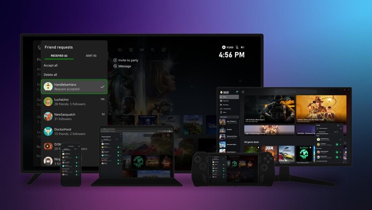 La nouvelle expérience Xbox App Home devrait rendre les choses beaucoup plus cohérentes entre les différentes plateformes sur lesquelles l'application est disponible. (Source de l'image : Microsoft)