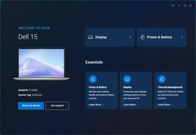 Optimiseur Dell : Page d'atterrissage