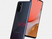 A Galaxy A72 (5G) render. (Source : Voix)
