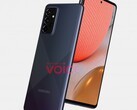 A Galaxy A72 (5G) render. (Source : Voix)